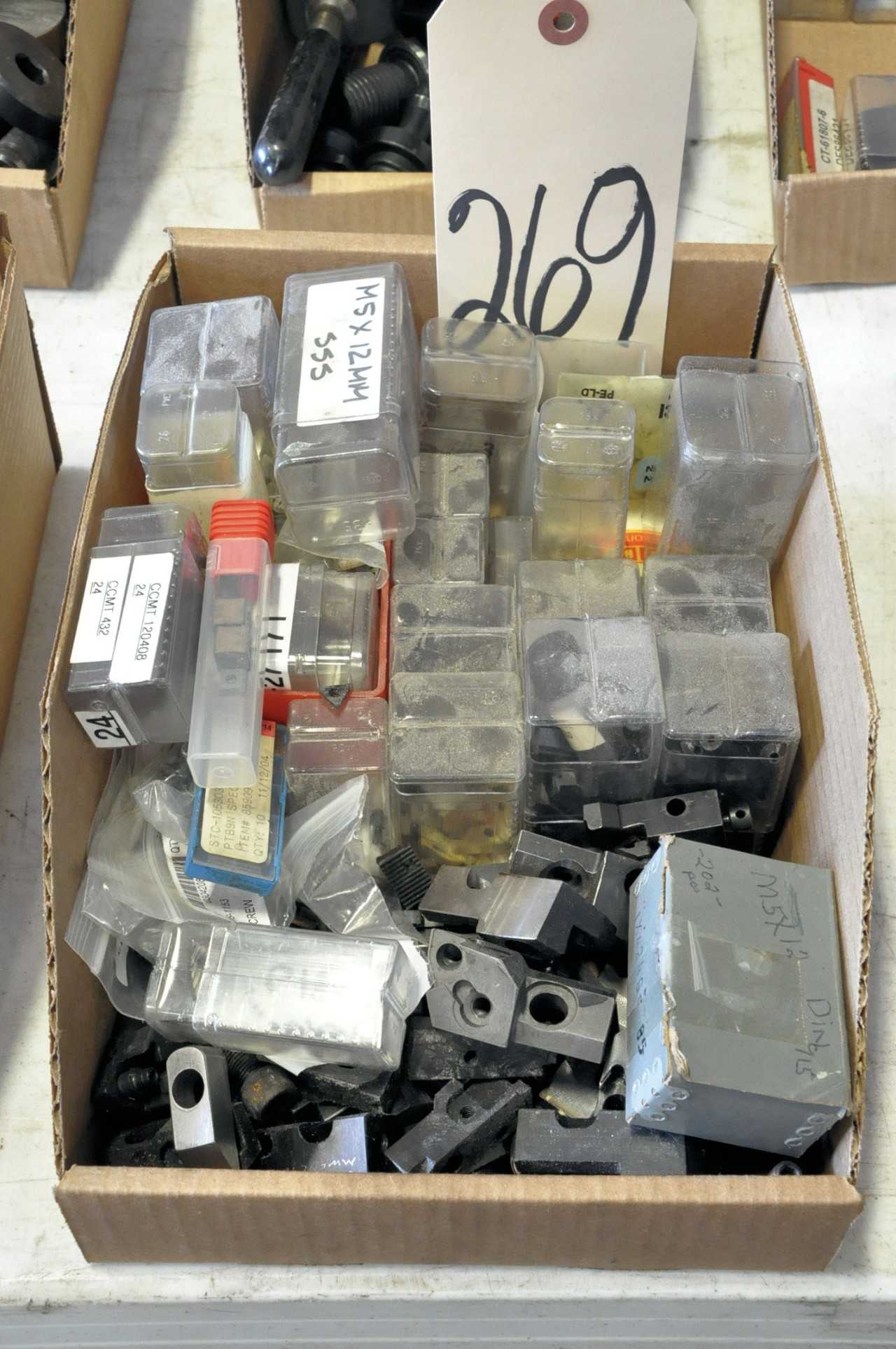 Lot-Various Cartridges and Carbide Inserts in (1) Box - ELECTRIC POWER TOOLS