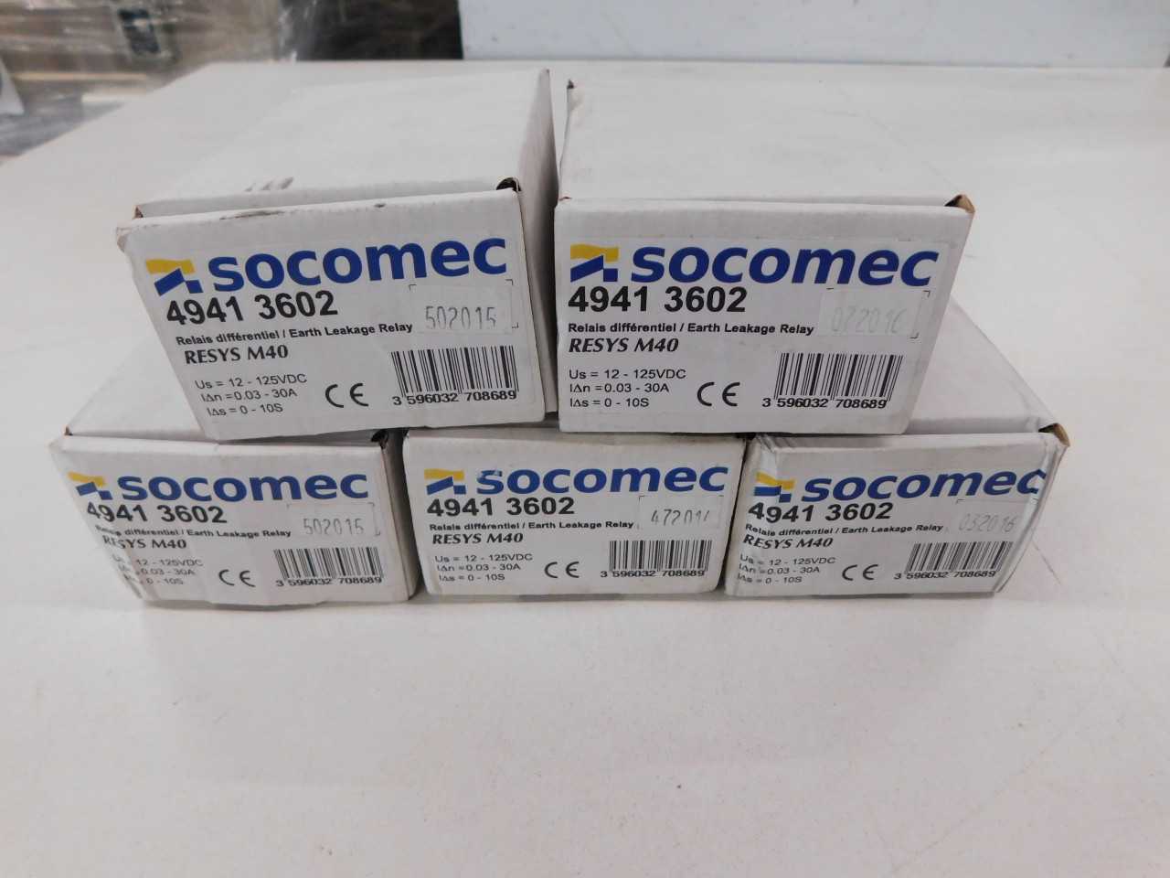 Lot of Quantity 5x 49413602 Relay - AUTOMATION & CONTROLS