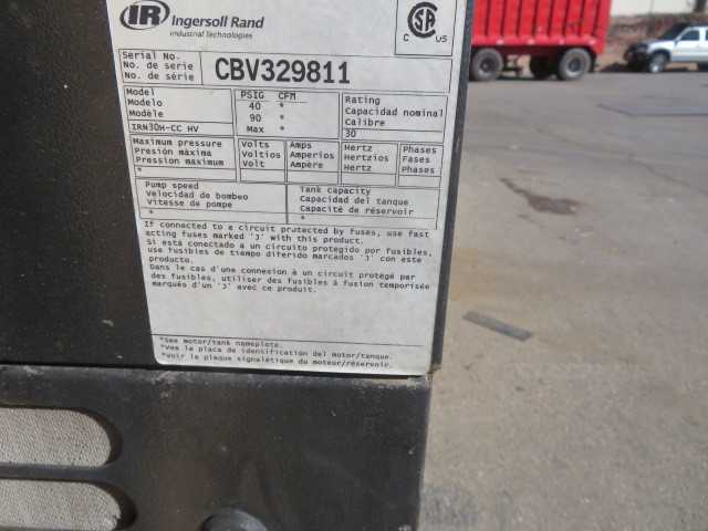 Ingersoll Rand Air Compressor model IRN30H CC HVC - PLANT & FACILITY