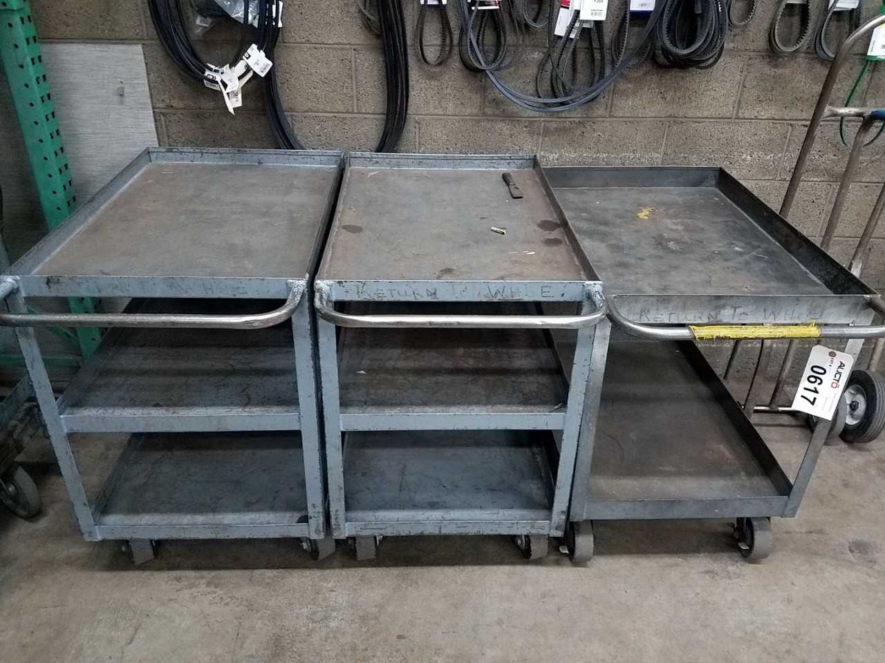 Lot of 5 assorted utility carts - ROLLING CARTS