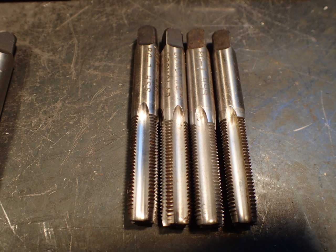50-Pack of Dowding 3/8" -24 NF Hand Thread Taps: 4-Flute, PG-1, HSS, Used Good - MACHINING ACCESSORIES & TOOLING