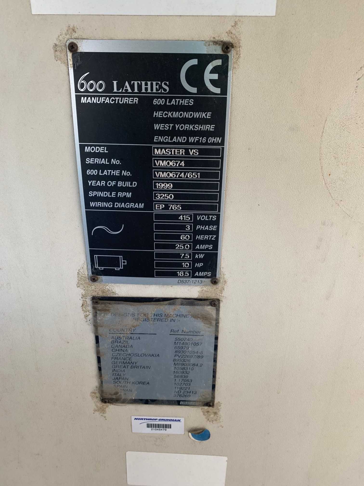 1999 600 LATHES MASTER VS CLAUSING LATHE - LATHES