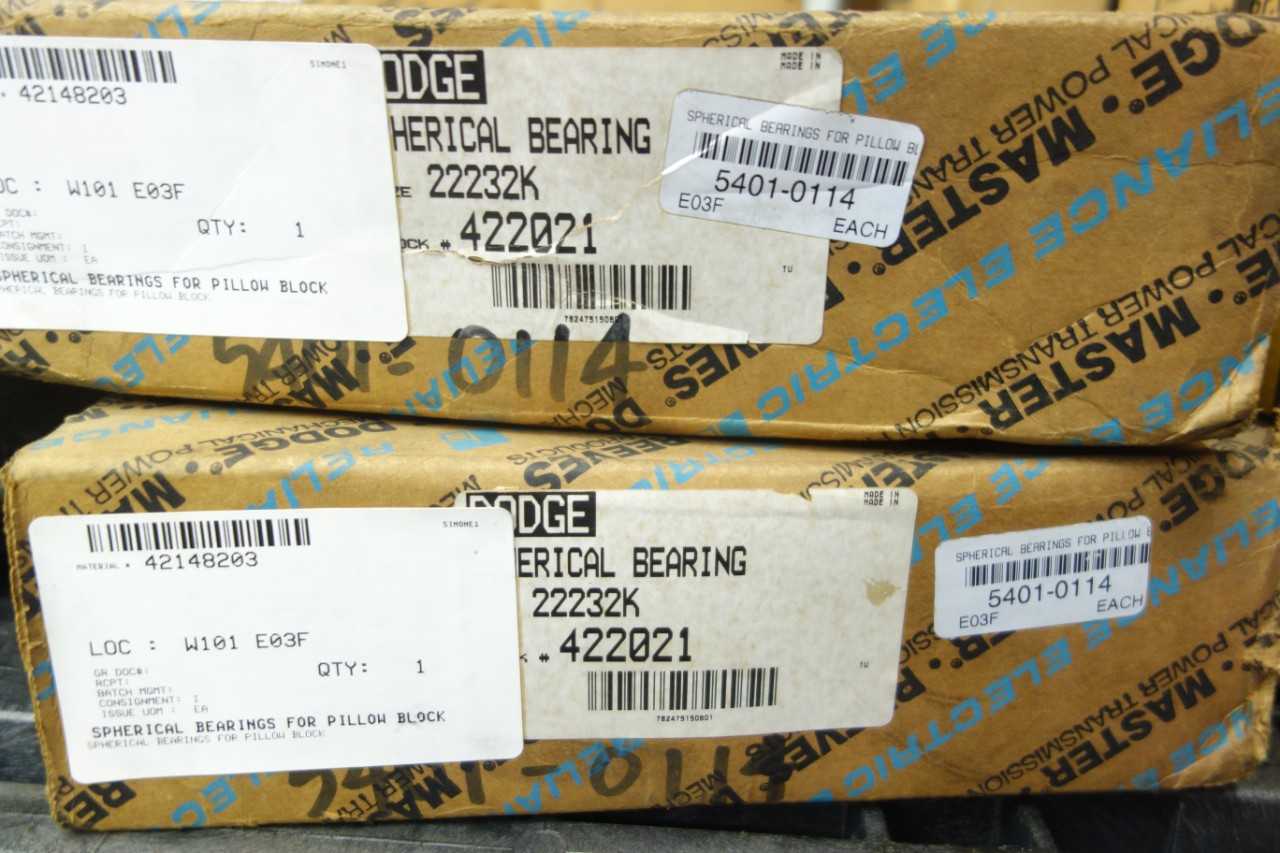PALLET OF DODGE PILLOW BLOCK BEARINGS - BEARINGS