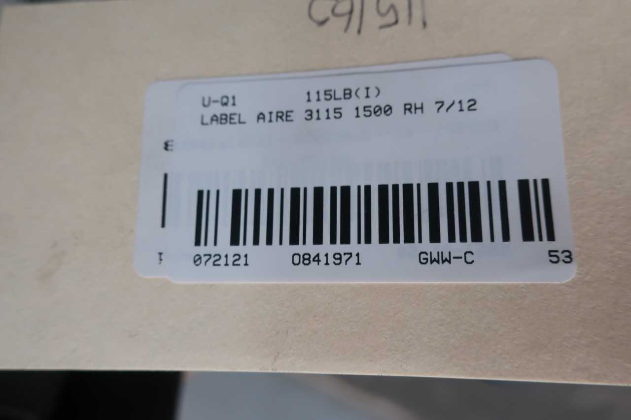 LABEL AIRE 3115 1500 RH 7/12 LABEL APPLICATOR - PACKAGING