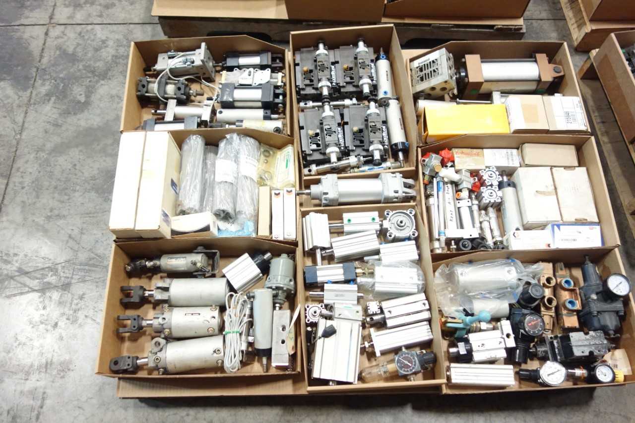 4 PALLETS OF PNEUMATIC PARTS AND ACCESSORIES - PNEUMATIC POWER TOOL