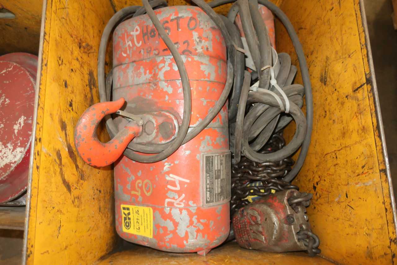 1 PALLET OF ASSORTED HOISTS - LIFTING EQUIPMENT