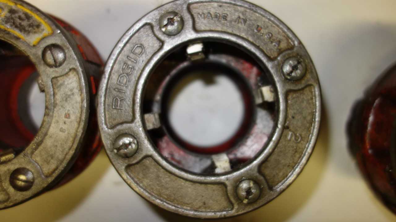 LOT OF 2 RIDGID 2 IN DIE HEADS - ELECTRIC POWER TOOLS