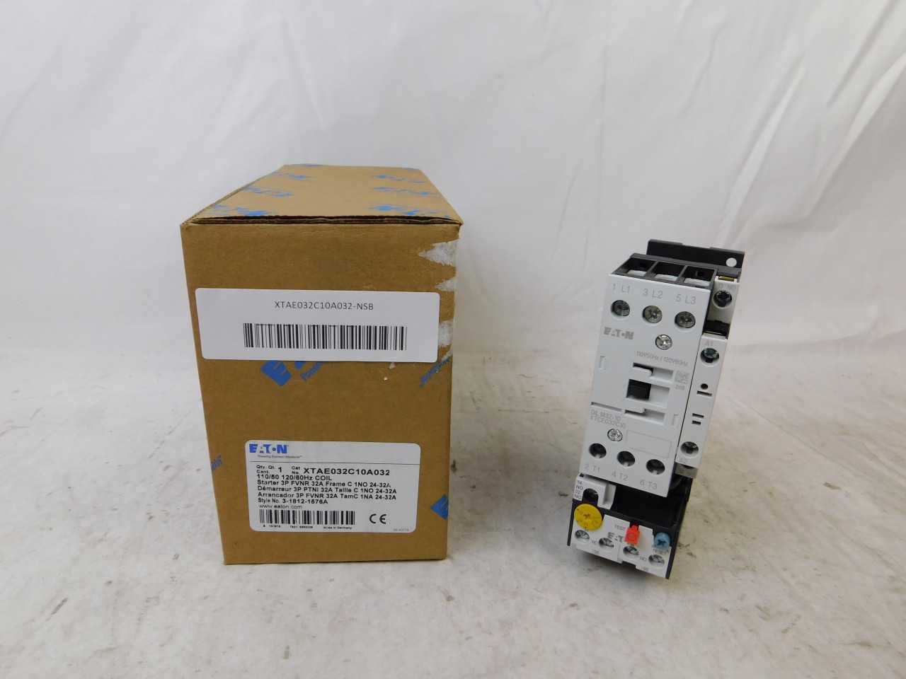 Lot of Qty 1x Eaton XTAE032C10A032 Combination Starter - MOTOR STARTERS