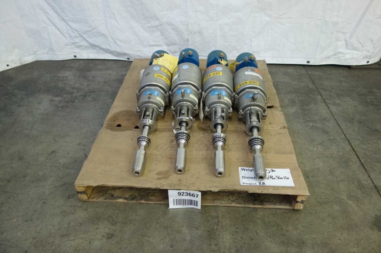 LOT OF 4 TUCHENHAGEN 7412A132DD PNEUMATIC DIRECTIONAL VALVES - DIRECTIONAL CONTROL VALVE