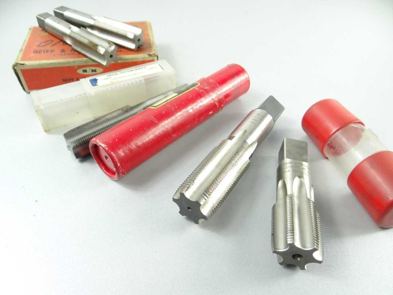 Lot of 5 Assorted HSS Taps - MACHINING ACCESSORIES & TOOLING