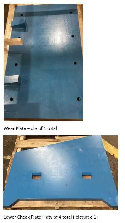 NEW SPARE PARTS FOR:   48x60 Type C-DF Birdsboro Buchanan Jaw Crusher - INDUSTRIAL PARTS