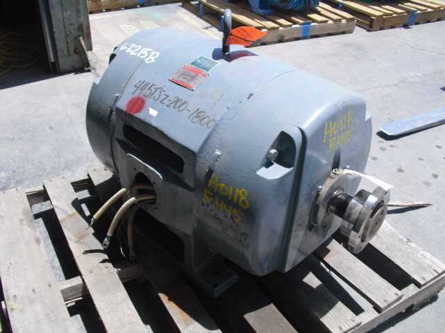 200 HP 1800 RPM 445TSZ Frame GE Motor - ELECTRIC MOTORS