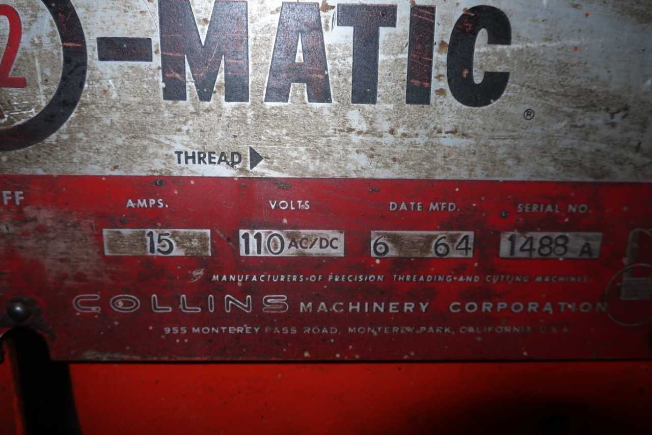 THRED-O-MATIC 22A PIPE THREADER 15A 110V AC/DC - ELECTRIC POWER TOOLS