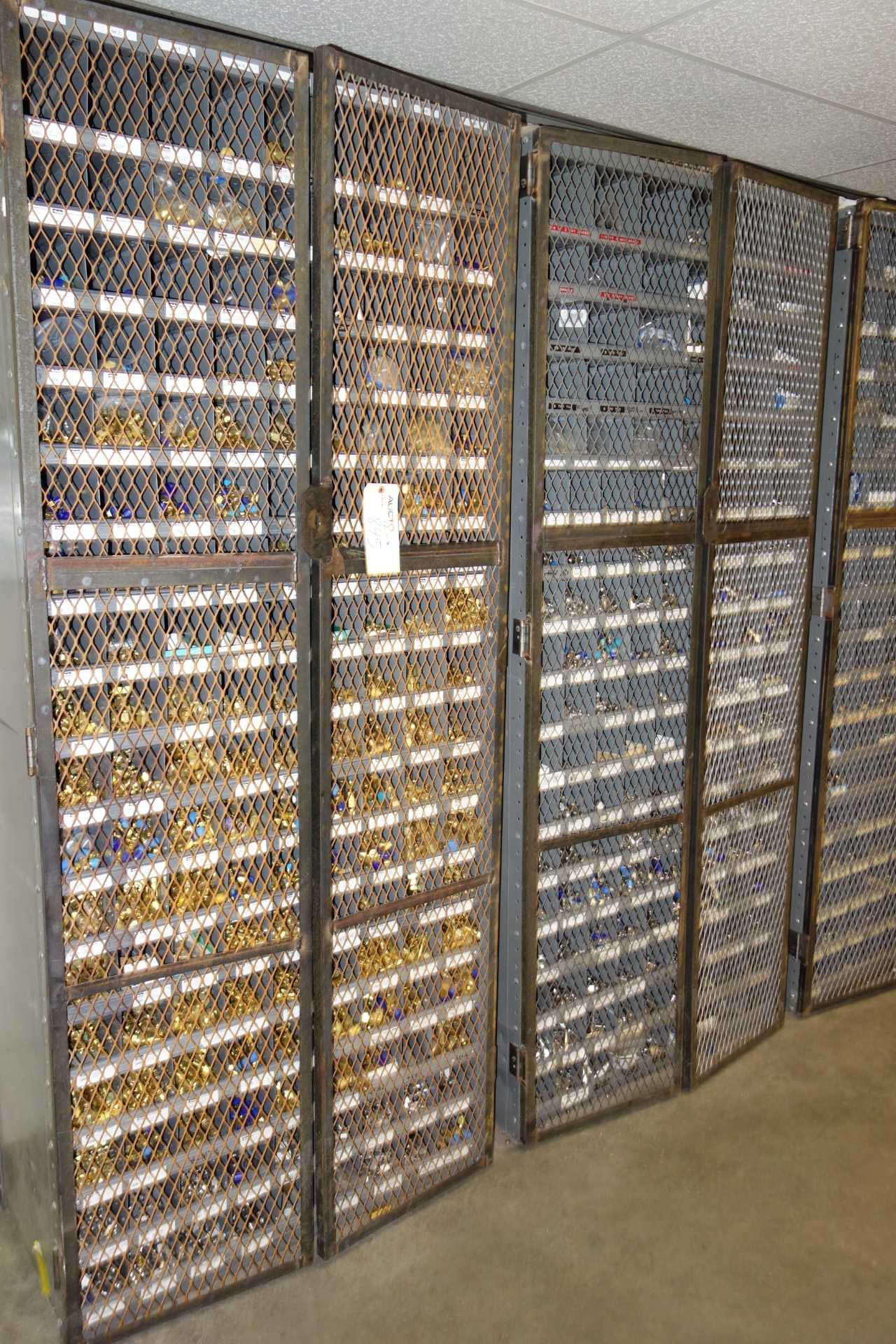 Contents of 2 Shelving Sections - Parker, Swagelok Brass and Stainless Instrumentation Fittings - PROCESS EQUIPMENT