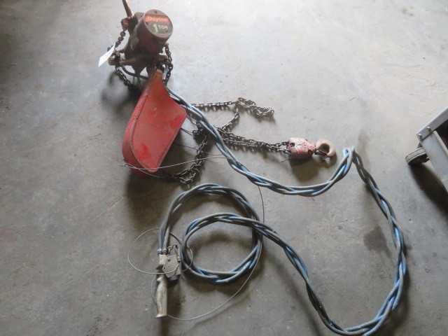 Dayton 1 Ton Electric Hoist - PLANT & FACILITY EQUIPMENT
