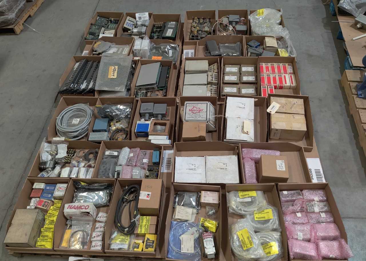 4 PALLETS OF ASSORTED ELECTRICAL - INDUSTRIAL PARTS 4 PALLETS OF ASSORTED ELECTRICAL - INDUSTRIAL PARTS