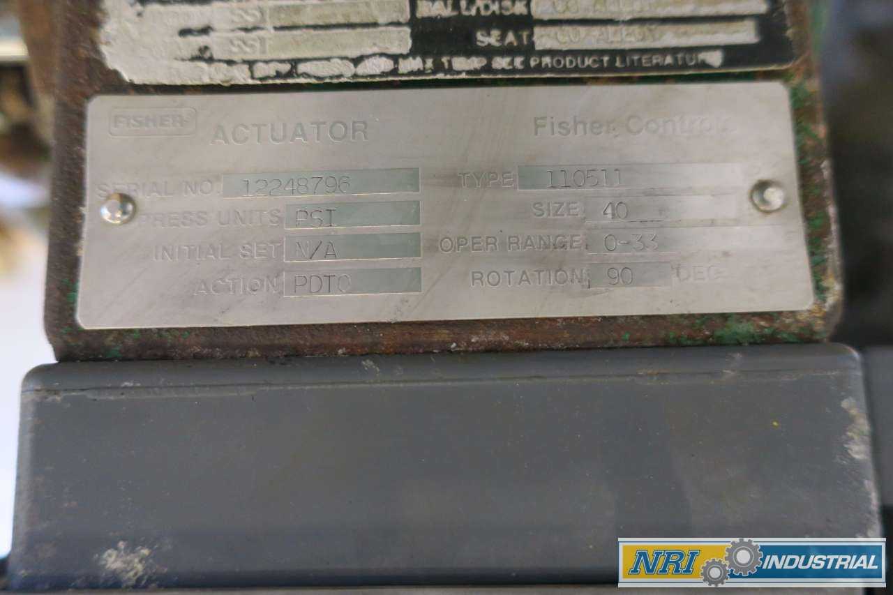 FISHER V500 VEE-BALL PNEUMATIC 110511 3IN CONTROL VALVE - CONTROL VALVE