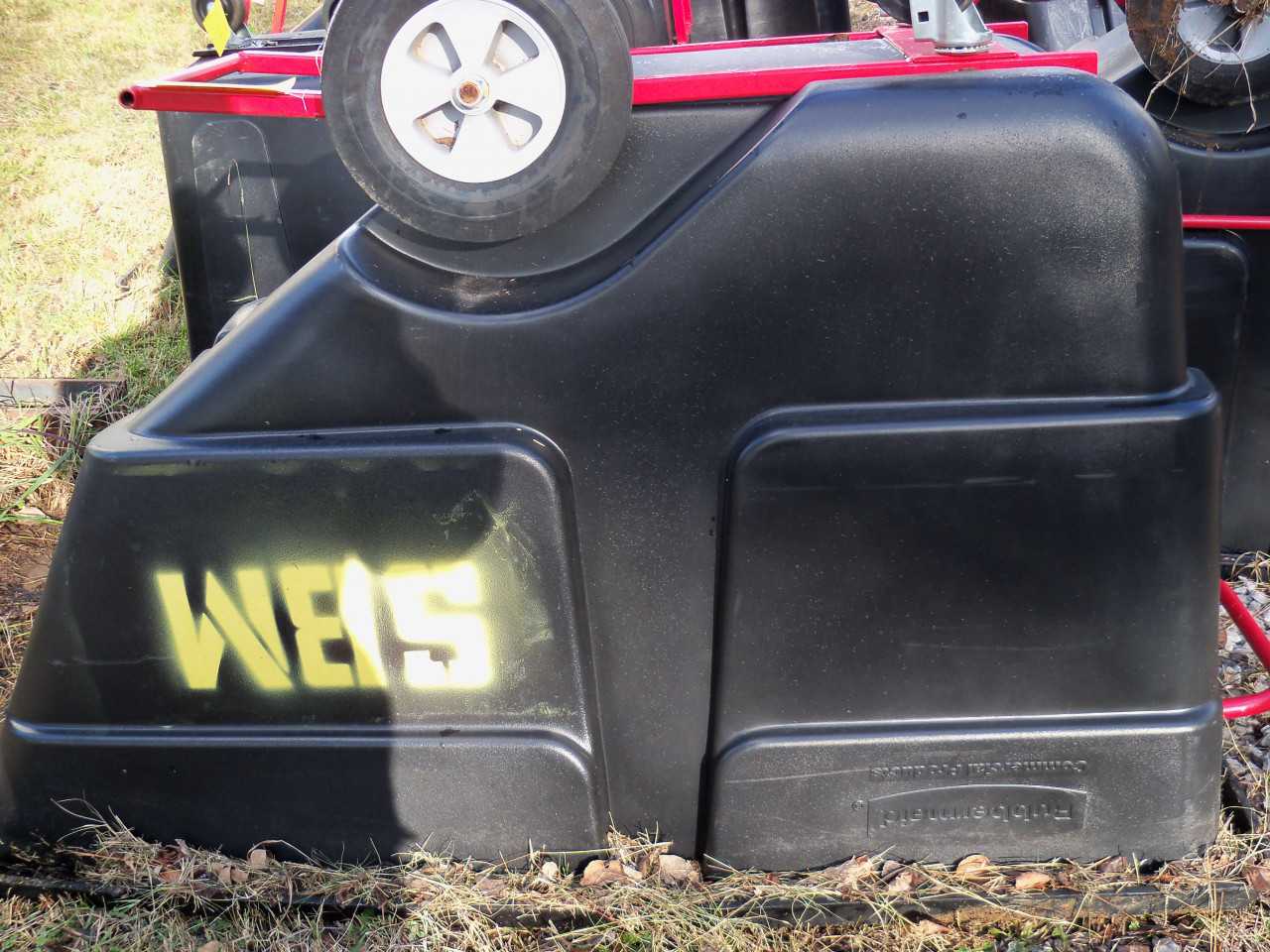 Construction Debris Rolling Trash Cart 1250 lb Capacity - ROLLING CARTS