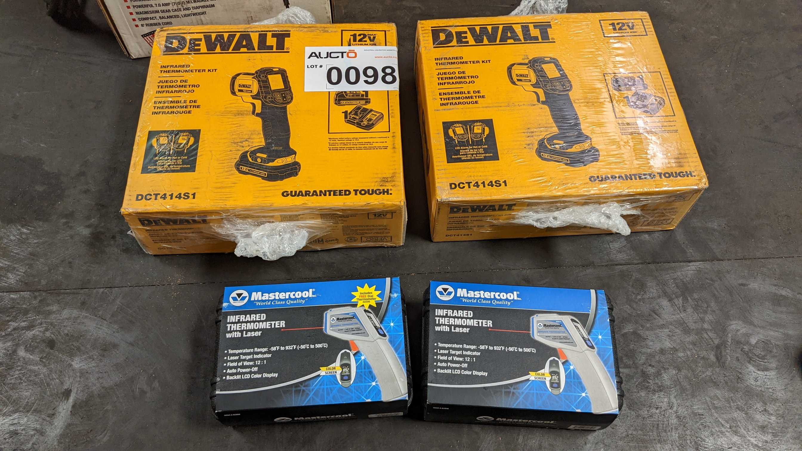 LOT OF INFRARED THERMOMETERS - INDUSTRIAL PARTS LOT OF INFRARED THERMOMETERS - INDUSTRIAL PARTS