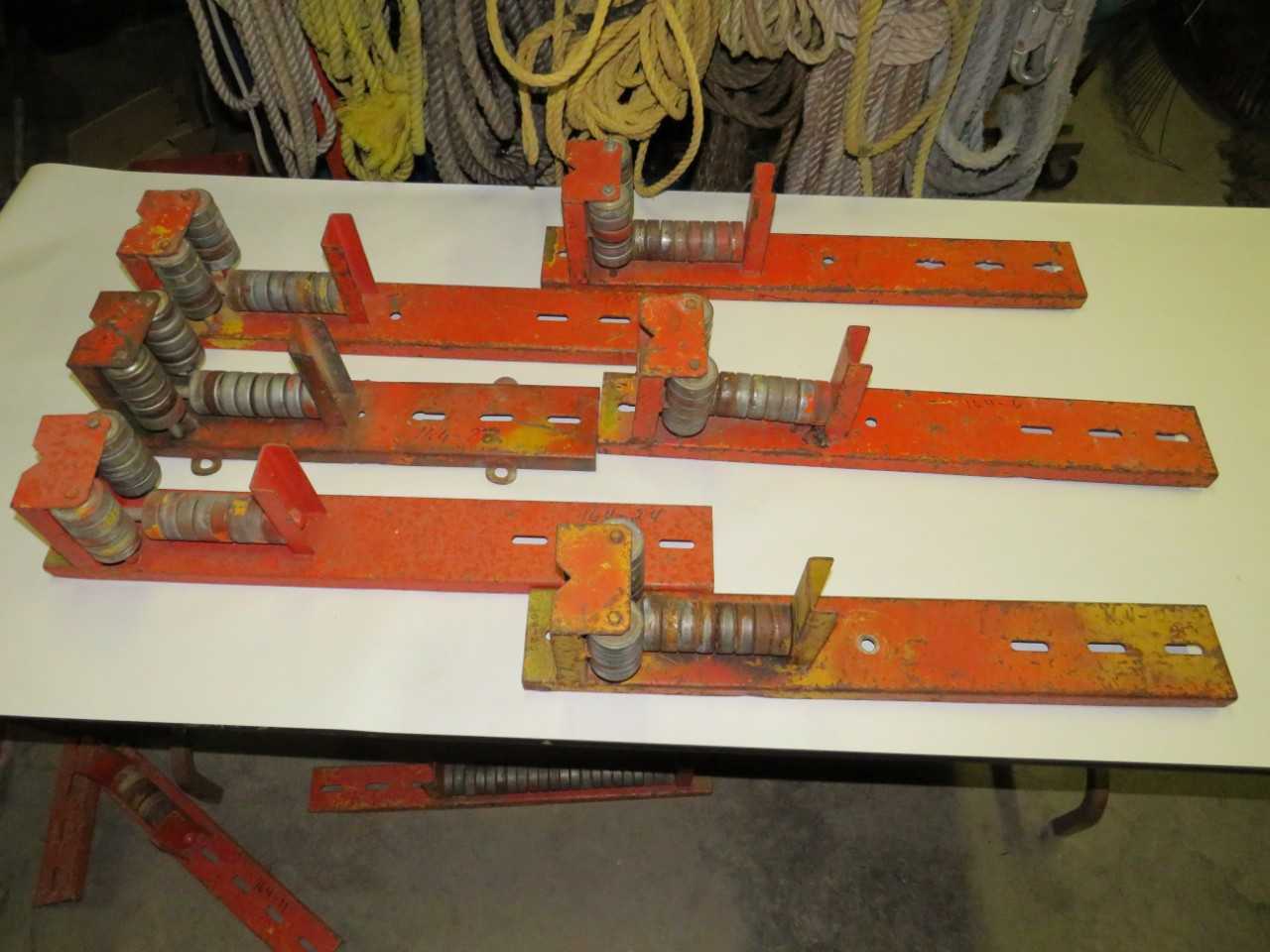 LOT OF 6 ASSORTED 6" FIXED TRAY ROLLER - TRAILER MOUNTED EQUIPMENT
