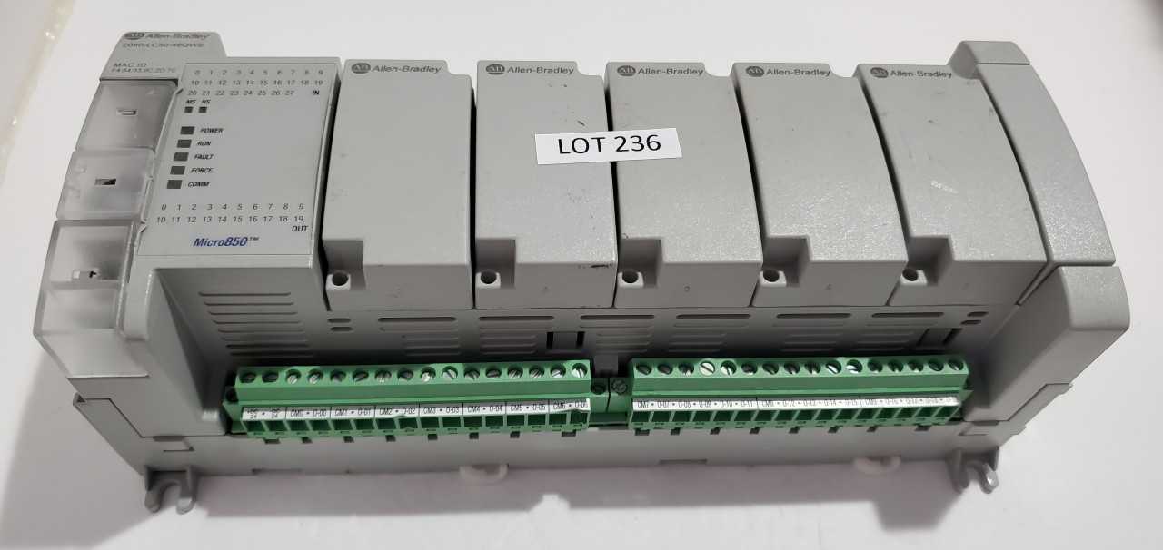 Allen Bradley Micro 850 2080-LC50-48QWB PLC - AUTOMATION & CONTROLS