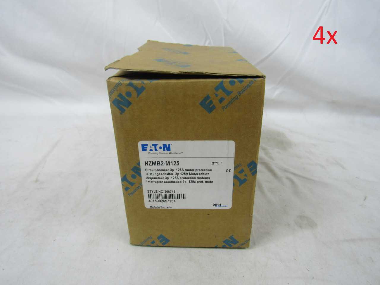 Lot of Quantity 4x NZMB2-M125 MCCB/Molded Case Circuit Breakers - CIRCUIT BREAKERS