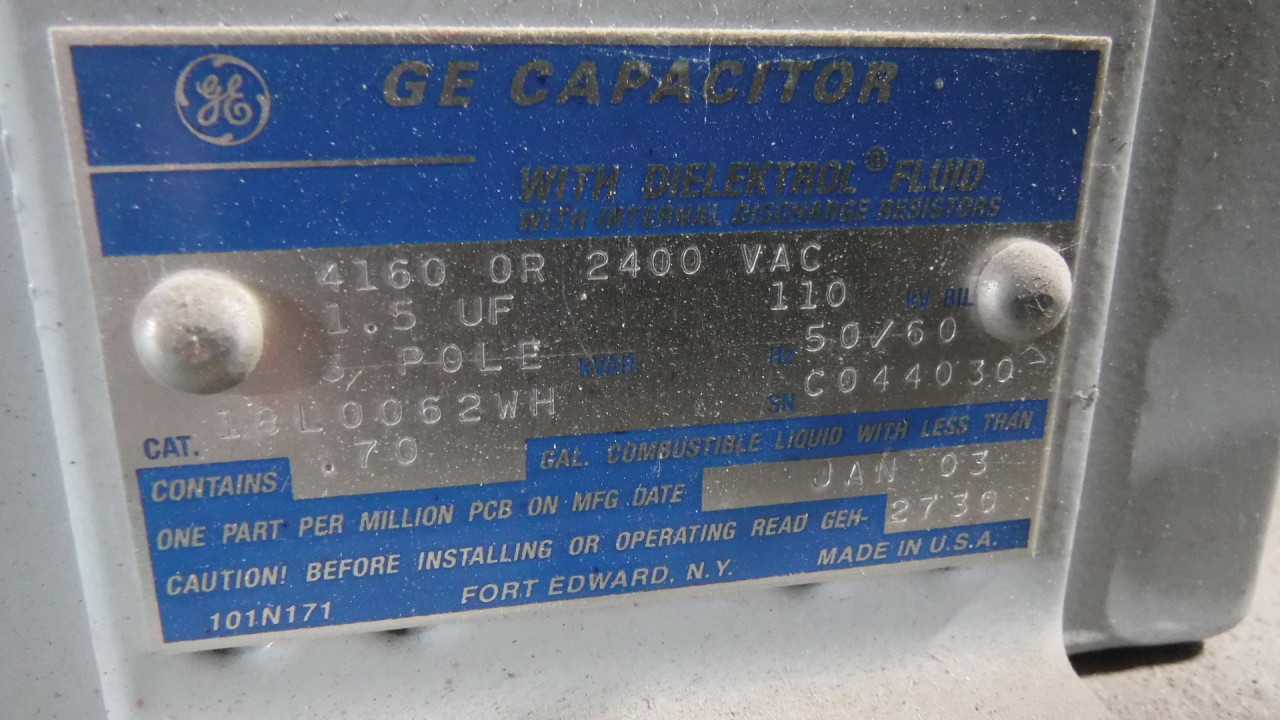 Lot of GE Capacitors - CAPACITORS