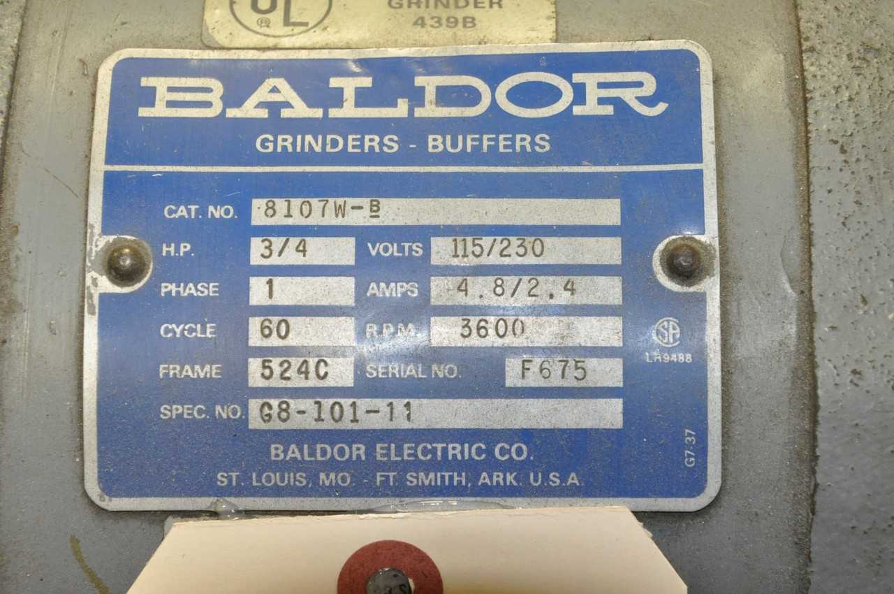 Baldor Pedestal Grinder - GRINDING MACHINES