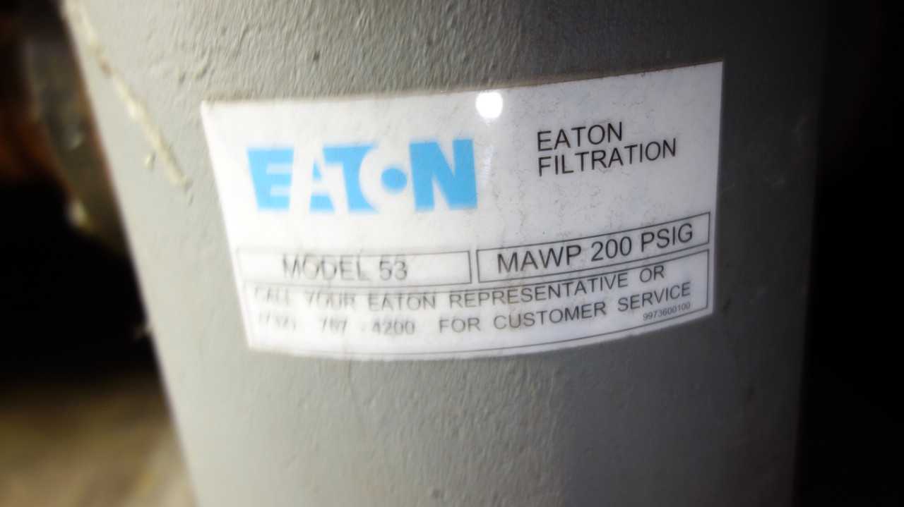 EATON MODEL 53 DUPLEX STRAINER - GRINDING MACHINES