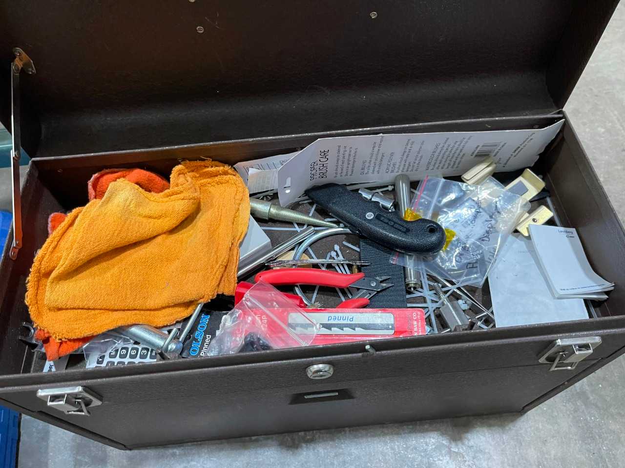 Kennedy Tool Box w/ contents - TOOL STORAGE