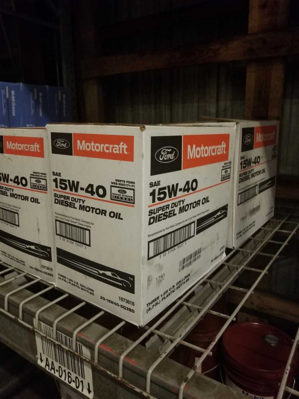 Lot of 4 Cases - MOTORCRAFT SUPER DUTY DIESEL 15W40 3X5QT - MISCELLANEOUS