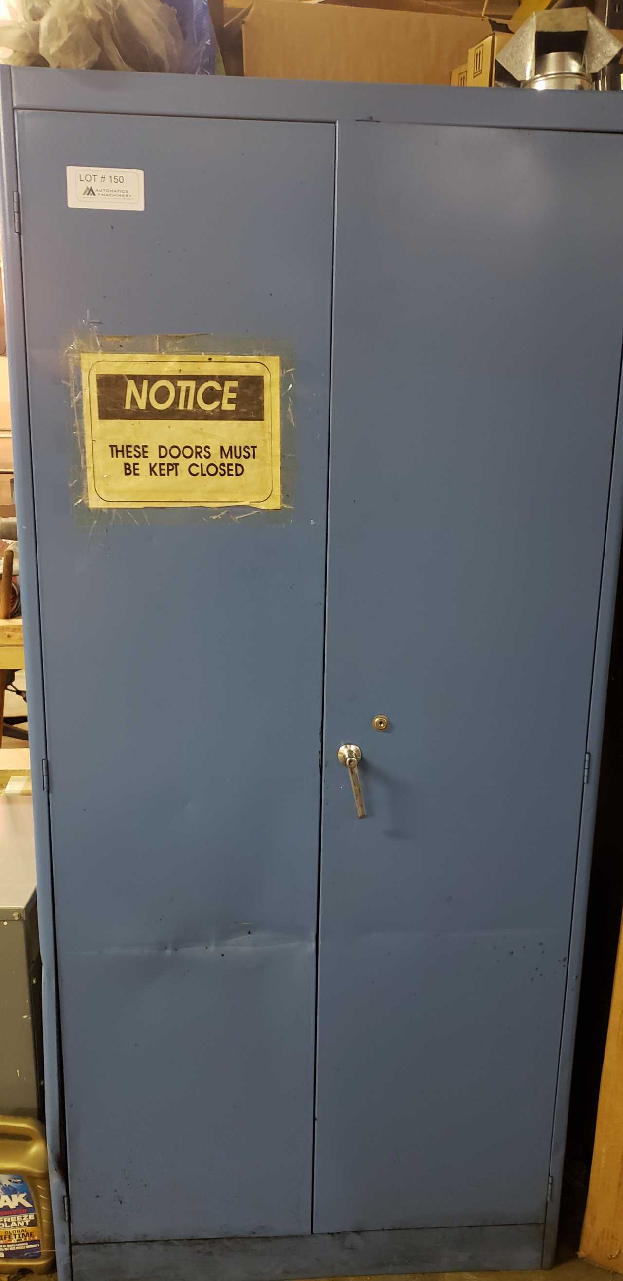 Tall Chemical Cabinet w/ Misc Items - MISCELLANEOUS Tall Chemical Cabinet w/ Misc Items - MISCELLANEOUS