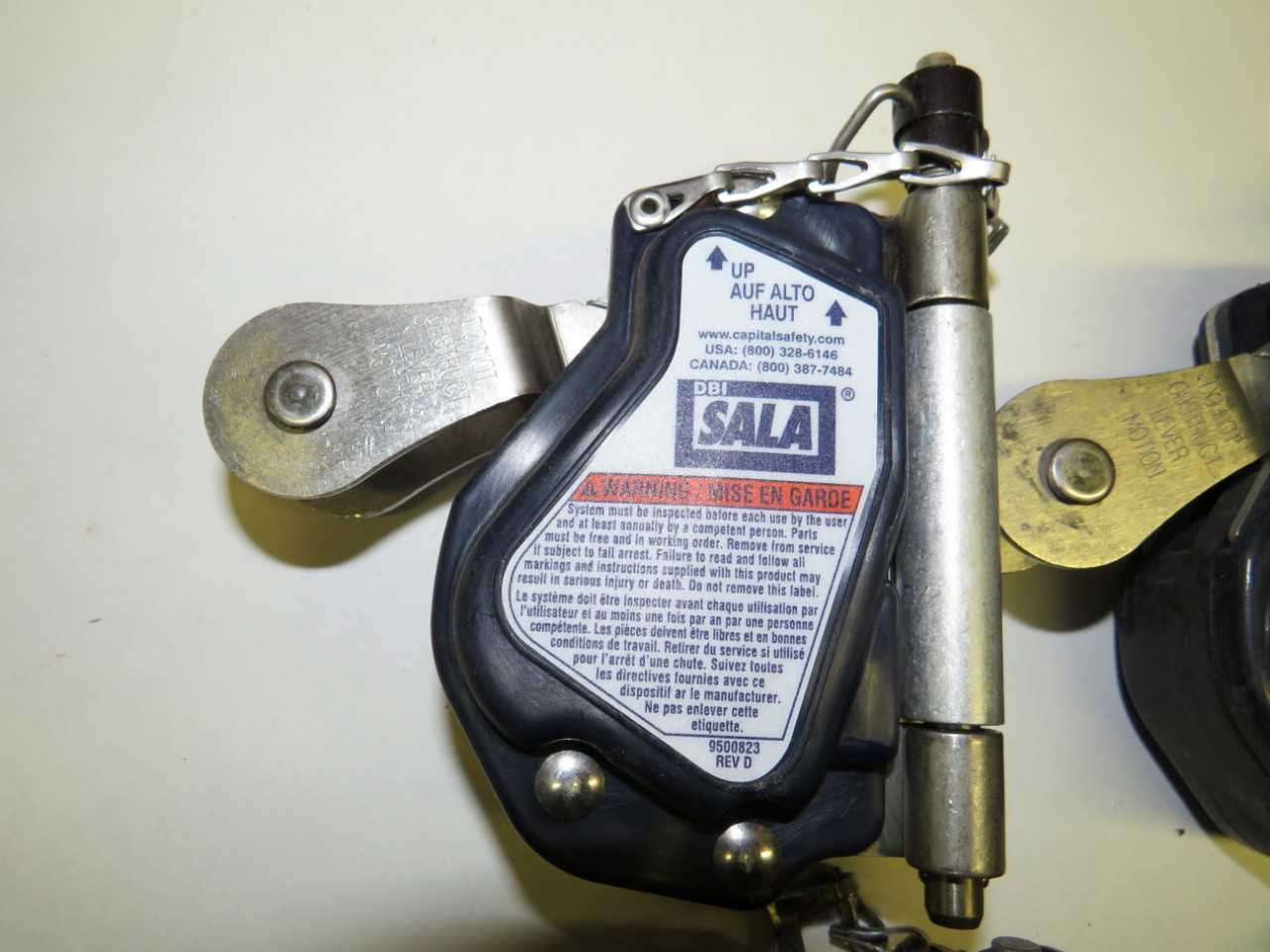 LOT OF 4 SALA MODEL 5000335 5/8 IN, ROPE HARNESS - SAFETY SWITCH