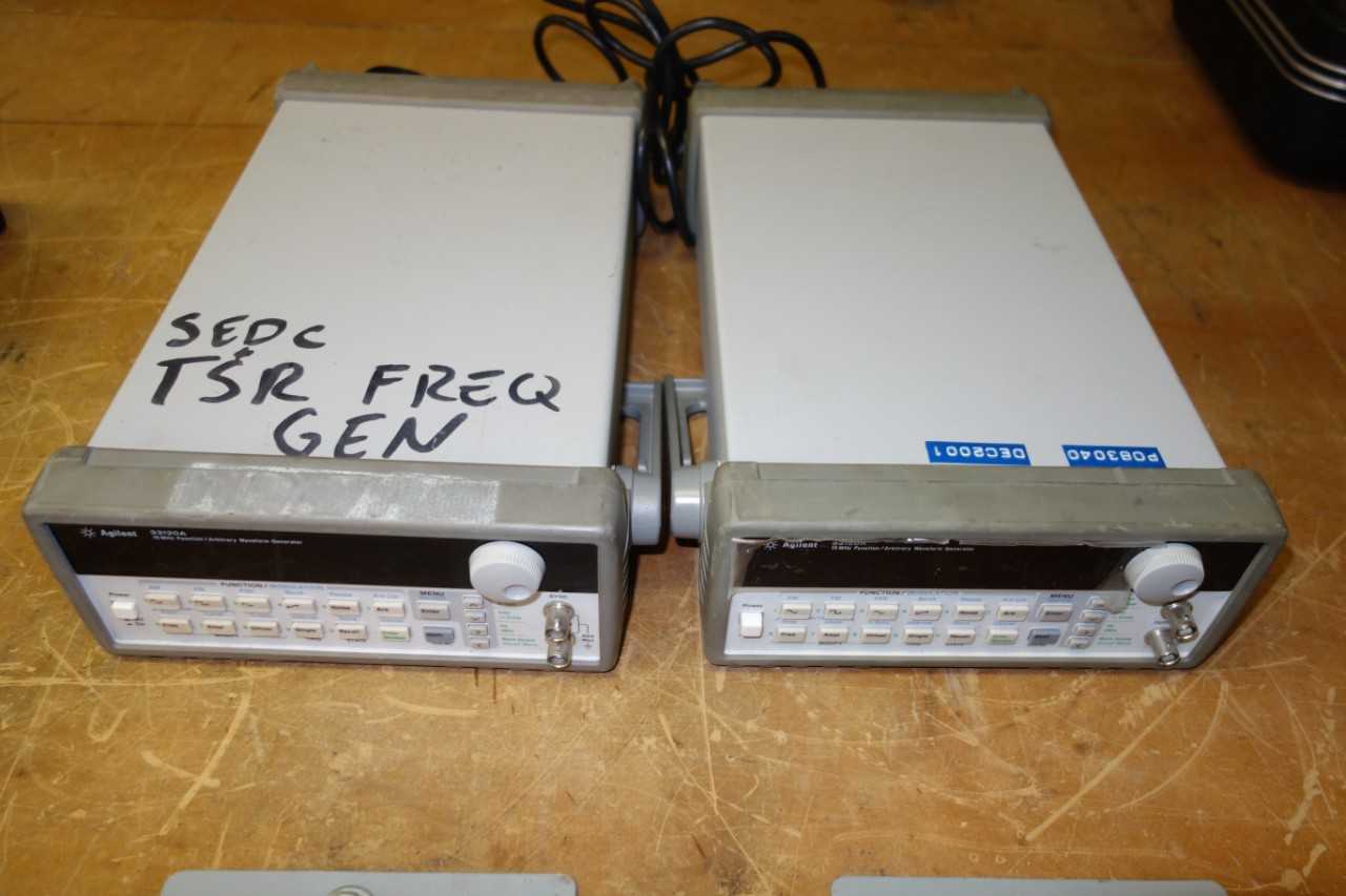 Lot of 2 Agilent 33120A Waveform Generators with Sony 305 DMM Oscilloscope - STANDBY POWER GENERATOR
