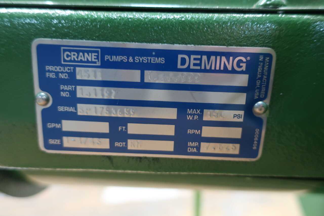 CRANE 4511 131197 DRAINAGE SUBMERSIBLE PUMP - SUBMERSIBLE PUMP