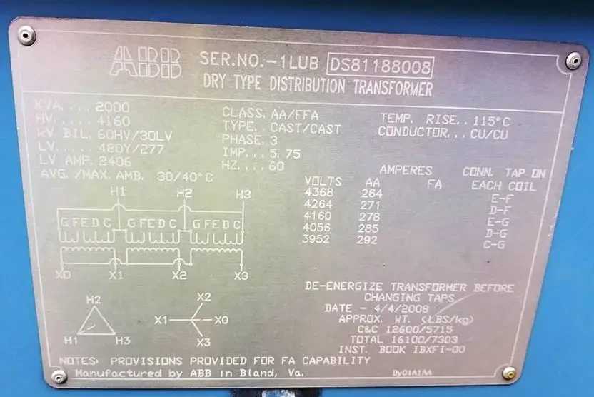 ABB Dry Type Cast-Coil Transformers 2000 KVA - POWER GENERATORS
