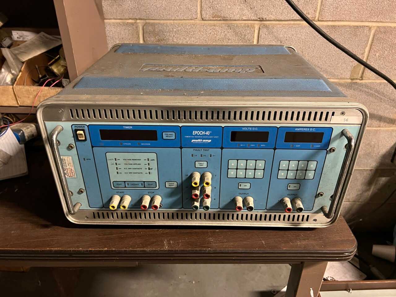 Multi-Amp EPOCH-40 DC relay test set - ELECTRICAL TESTING EQUIPMENT