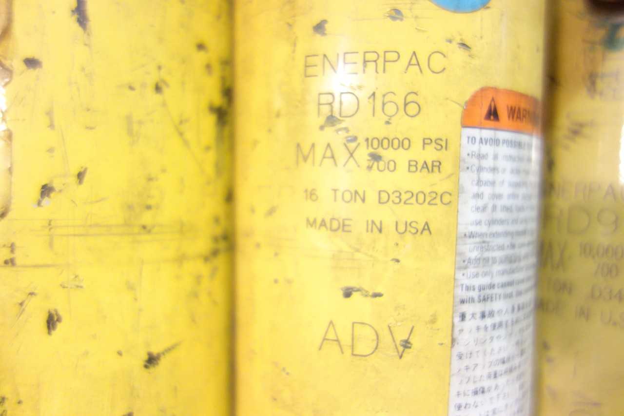 LOT OF 7 ASSORTED ENERPAC HYDRAULIC CYLINDERS - ELECTRIC POWER TOOLS