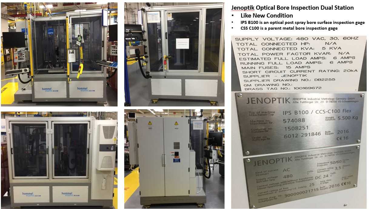 Jenoptik Optical Bore Inspection Machine - MACHINING EQUIPMENT