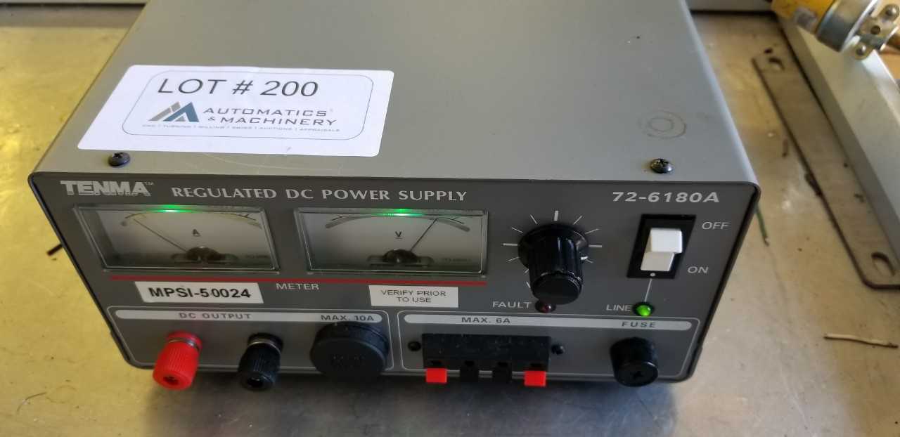 Tenma DC Power Supply - METAL INSPECTION EQUIPMENT Tenma DC Power Supply - METAL INSPECTION EQUIPMENT