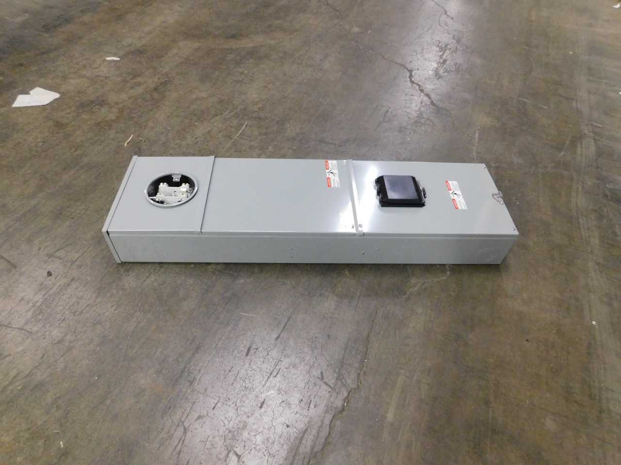 Lot of 1 Meter/Test Block/Breaker Enclosure - CIRCUIT BREAKERS