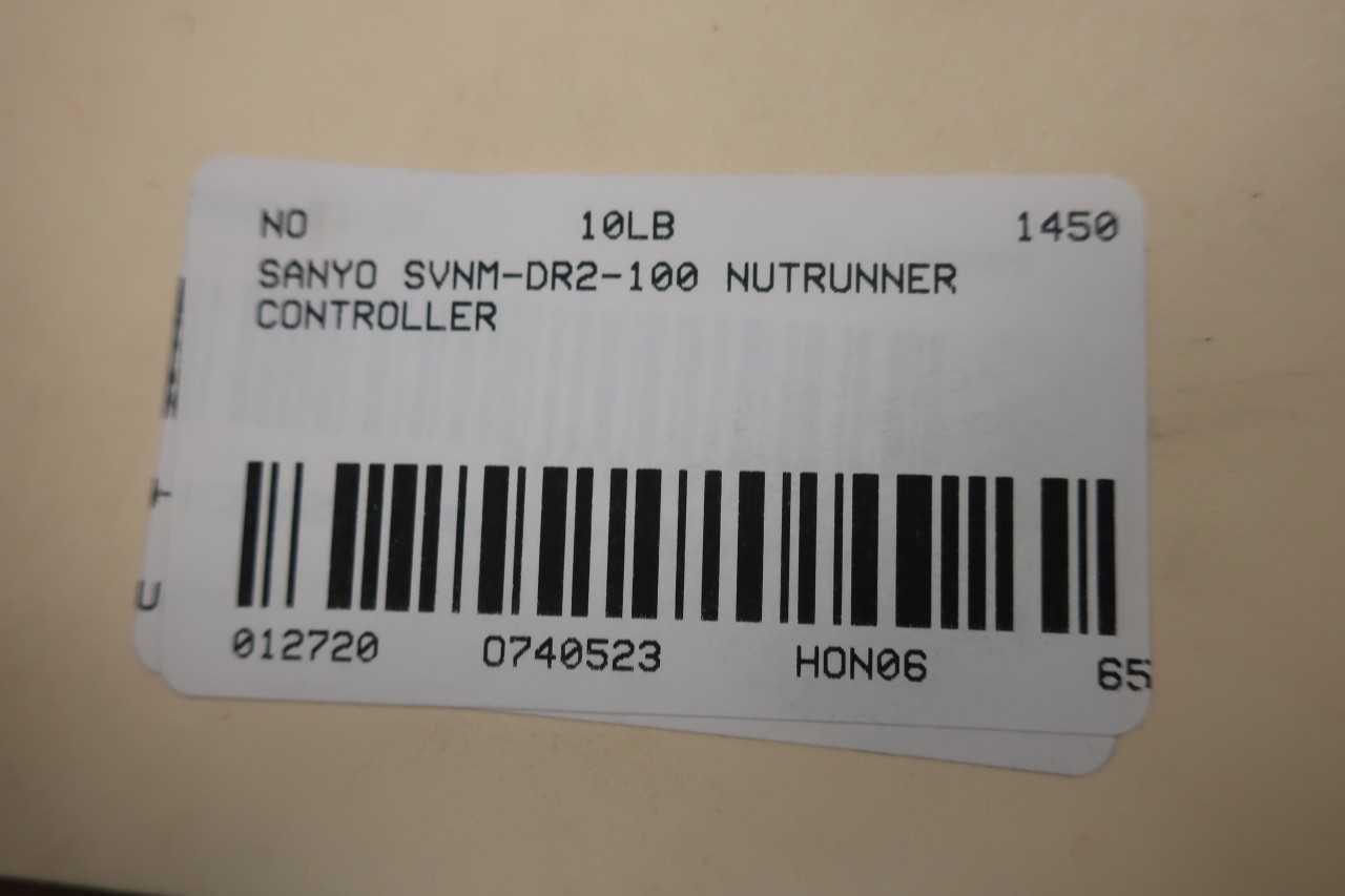 SANYO SVNM-DR2-100 NUTRUNNER DRIVE - ELECTRIC POWER TOOLS