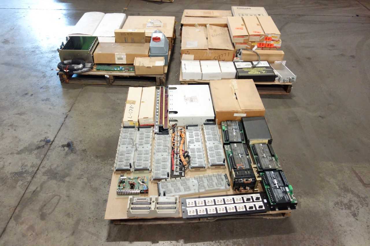 3 PALLETS OF ASSORTED AUTOMATION - INDUSTRIAL PARTS
