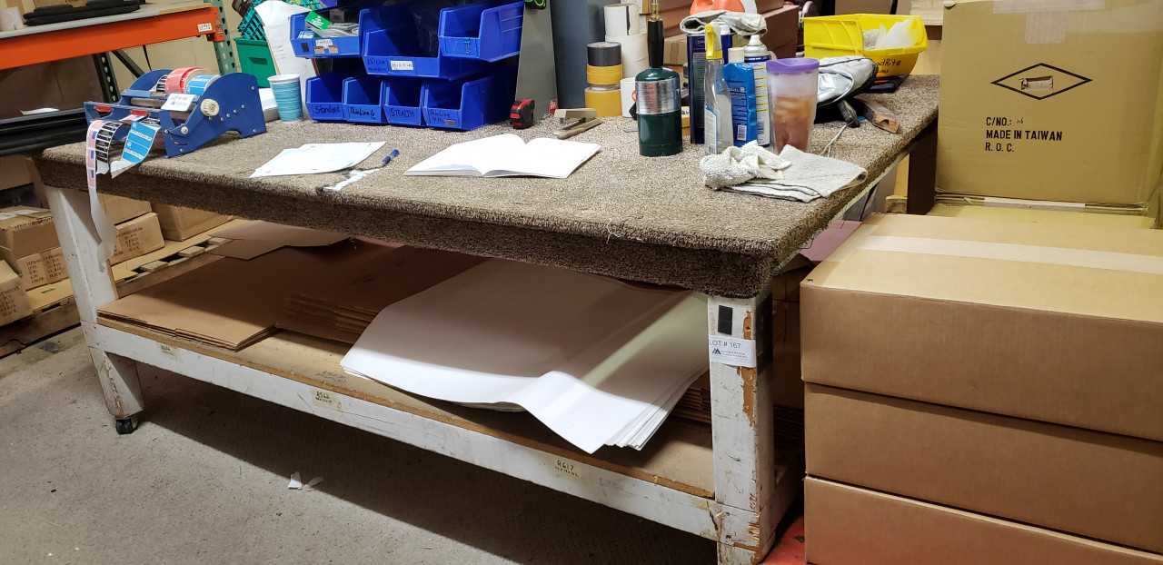 5' x 8' Workbench Without Contents - MISCELLANEOUS 5' x 8' Workbench Without Contents - MISCELLANEOUS