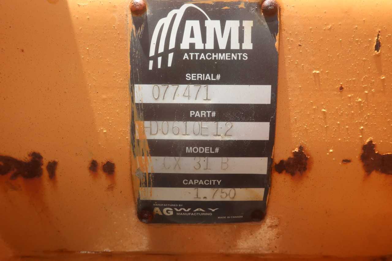 AMI HD0610E12 CX31B 12IN BACKHOE BUCKET ATTACHMENT - CONSTRUCTION EQUIPMENT ATTACHMENTS