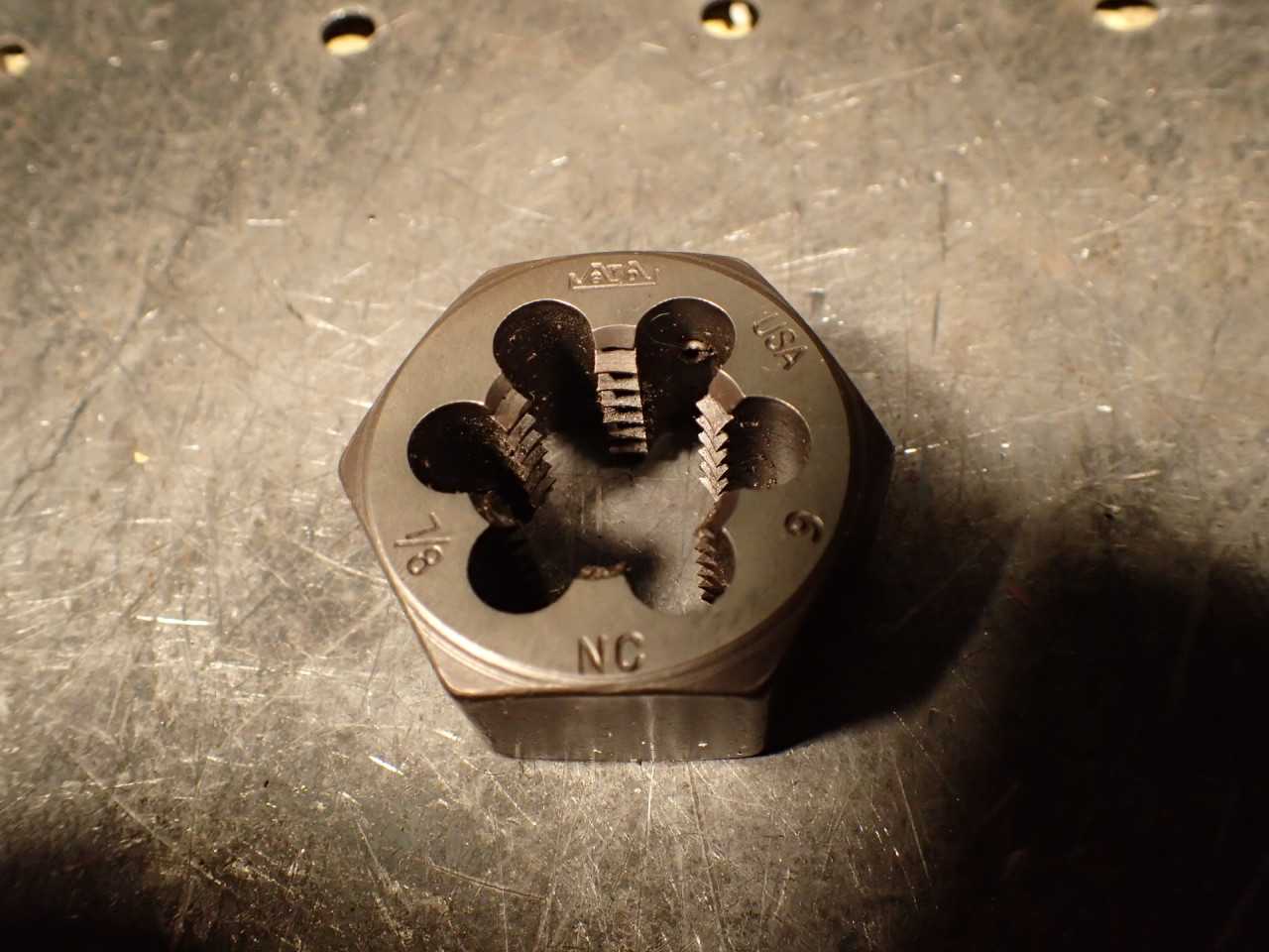 Greenfield 7/8" -9 NC Hexagon Body Rethreading Thread Die 1-5/8 Across Flats USA - END MILLS