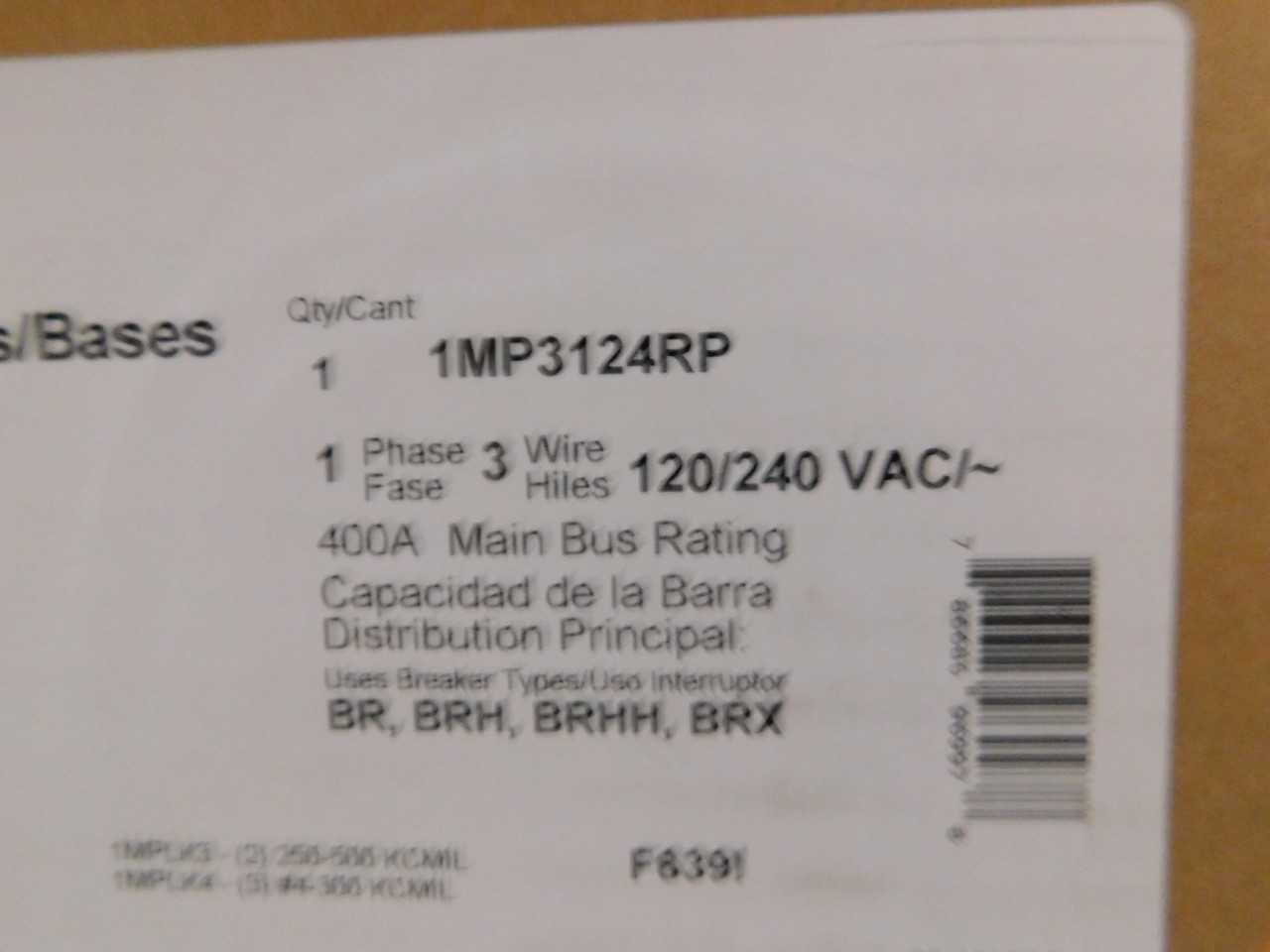 Lot of 1 1MP3124RP Meter - AUTOMATION & CONTROLS