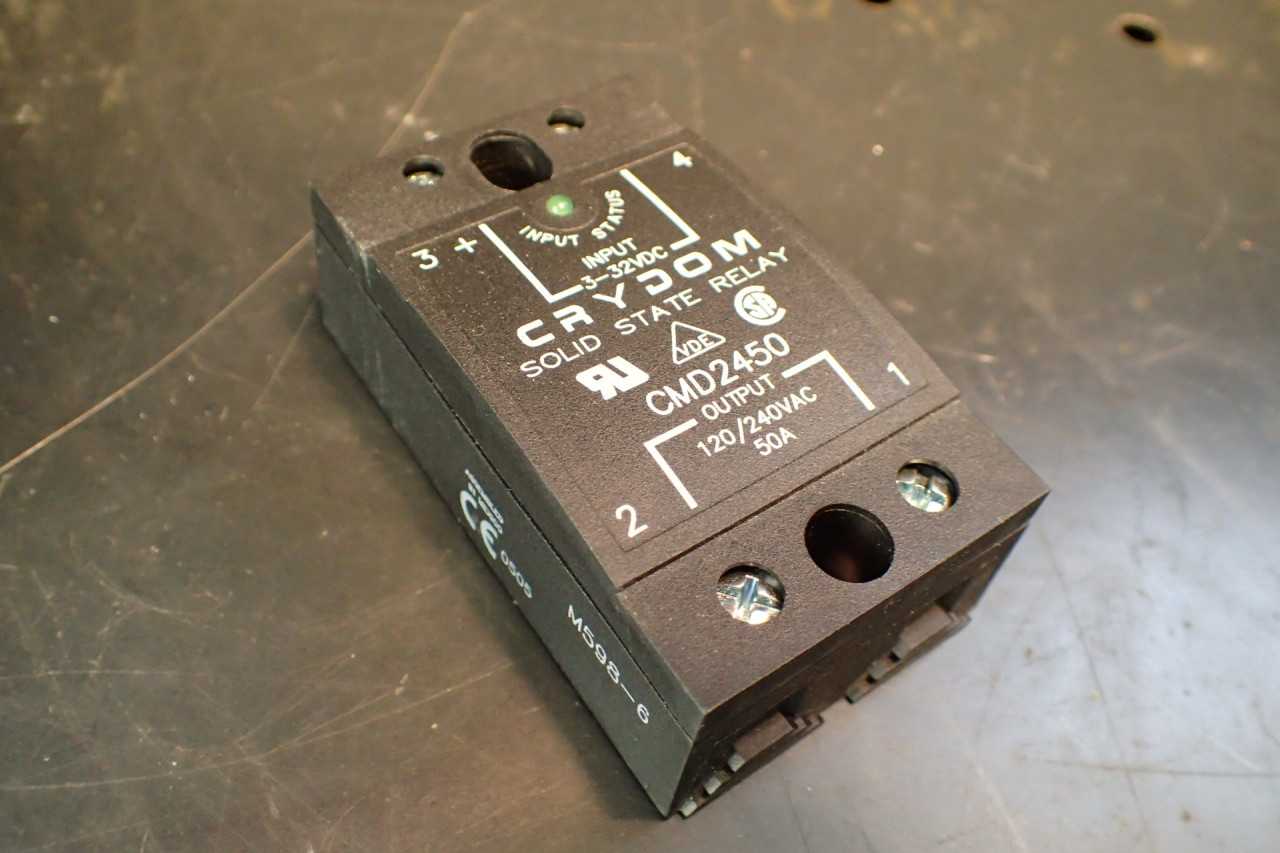 Crydom CMD2450 280VAC 50A Solid State Relay, NOS - New Old Stock - ELECTRICAL COMPONENTS