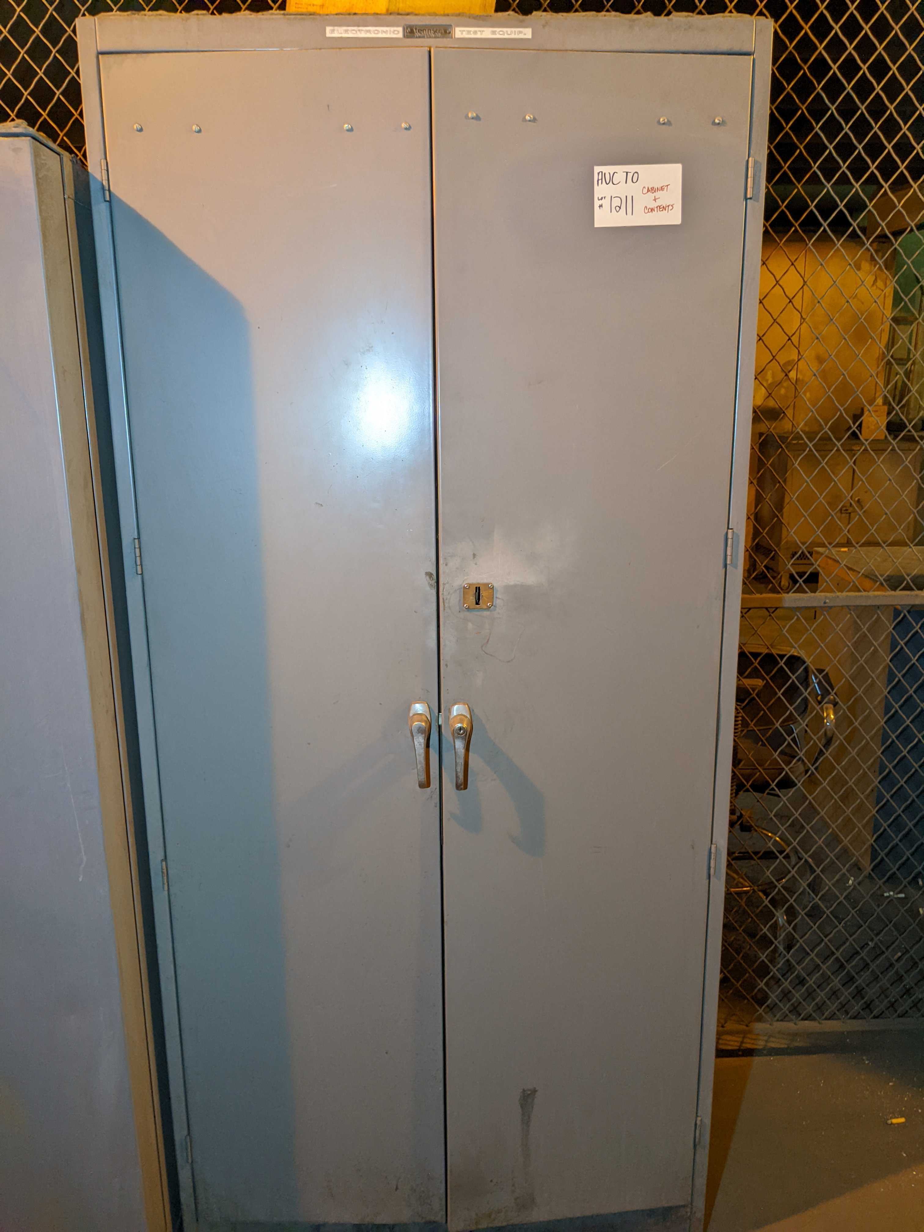 CABINET WITH CONTENTS - WELDING EQUIPMENT CABINET WITH CONTENTS - WELDING EQUIPMENT
