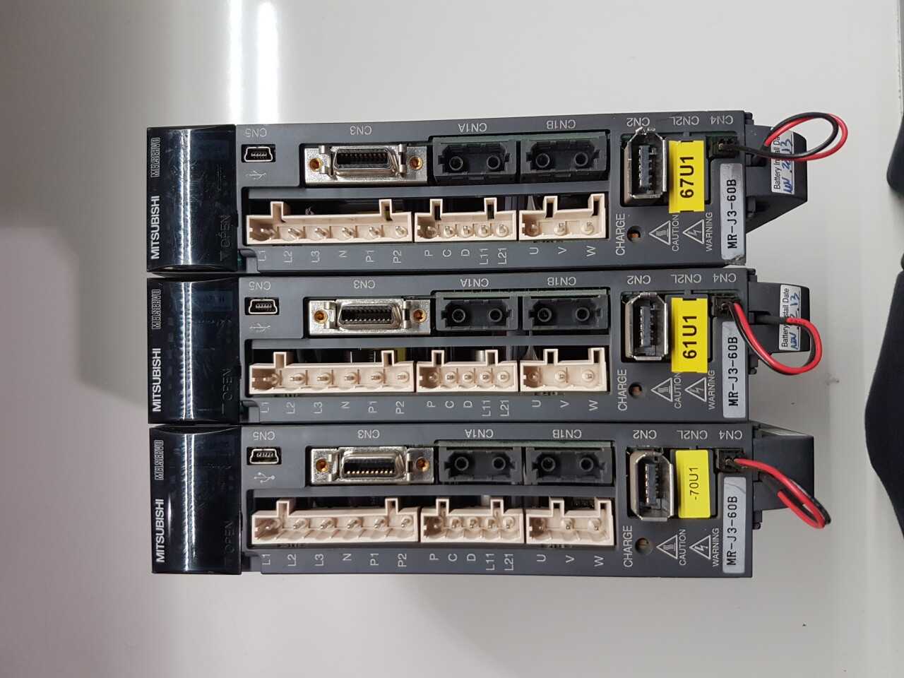Mitsubishi Servo Drive. MR-J3-60B ( QTY OF 3 ) - SERVO